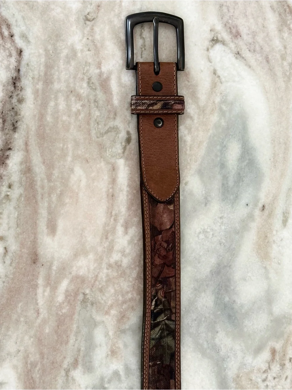 Camo brown leather